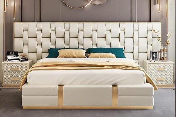 Giường ngủ bọc da cao cấp nhập khẩu Allecra 01