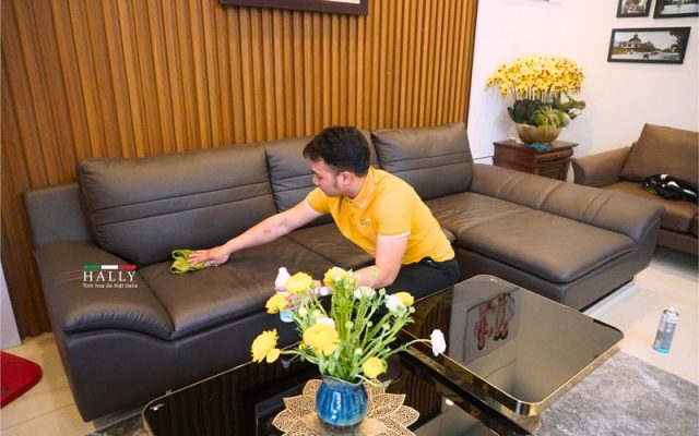 bảo dưỡng Sofa da thật tại nhà định kì